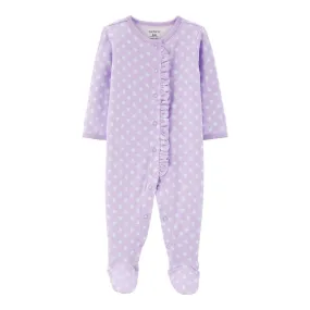 Polka Dot Ruffled Sleepsuit