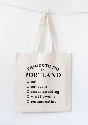 Portland tote bag, Portland Oregon foods gift idea, PDX souvenir