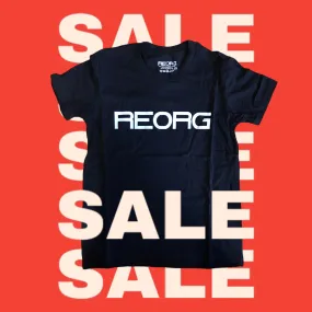 REORG Kids Black Crew Neck Tee