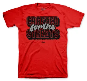 Retro 13 Red Flint Shirt - Crafted - Gym Red