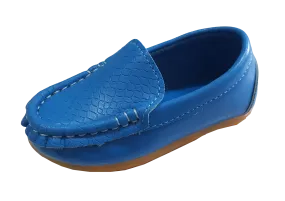 S168 Soft Moccasins Blue (EU21-25)