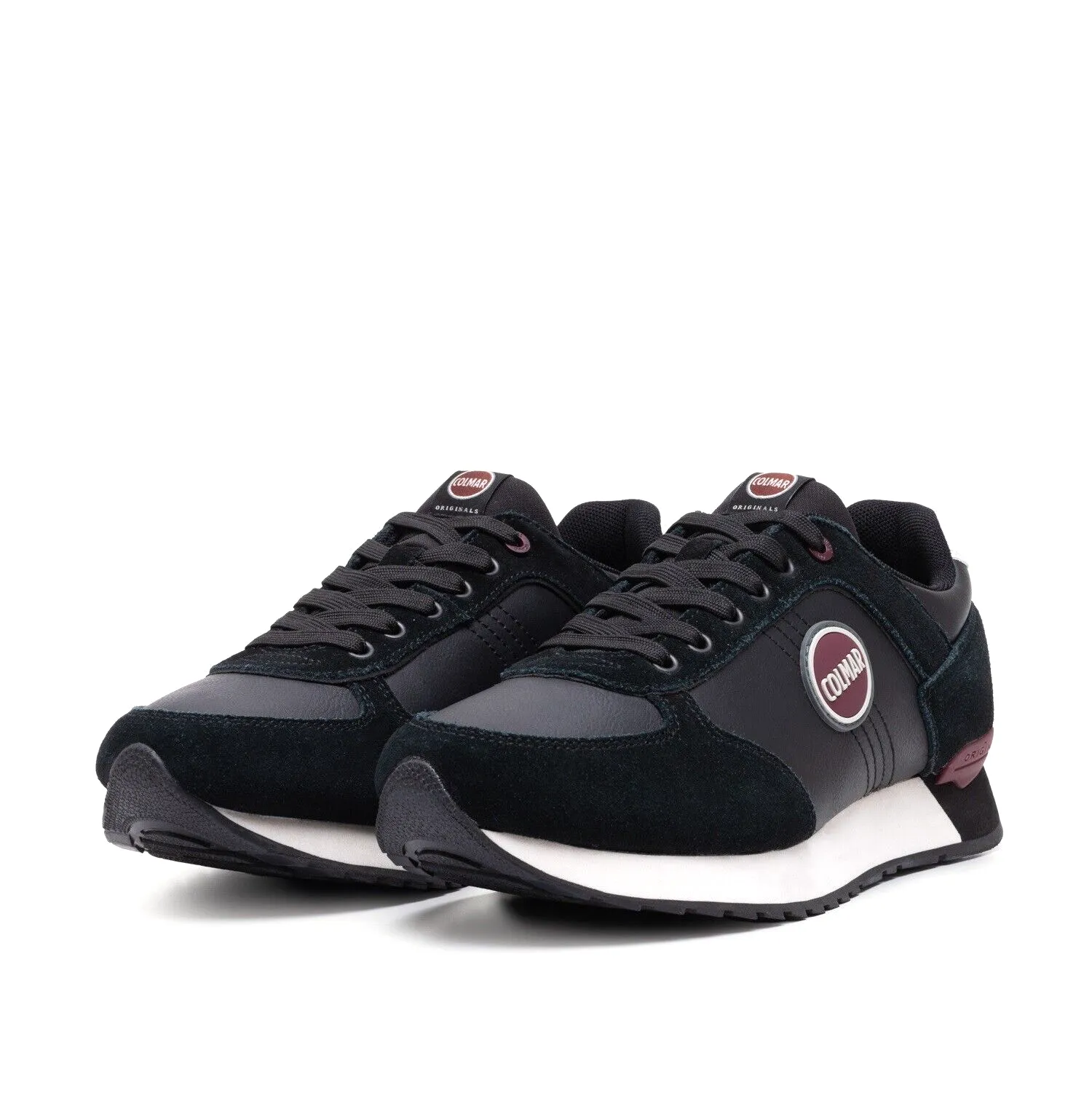 Scarpe da Uomo - COLMAR Art. TRAVIS BOOST 016 sneakers BLACK BURGUNDY casual