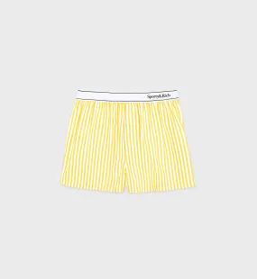 Serif Logo Boxer Short - Yellow Striped