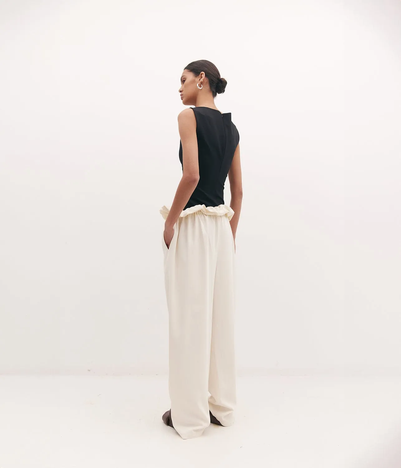 SHERMAN TROUSER- IVORY