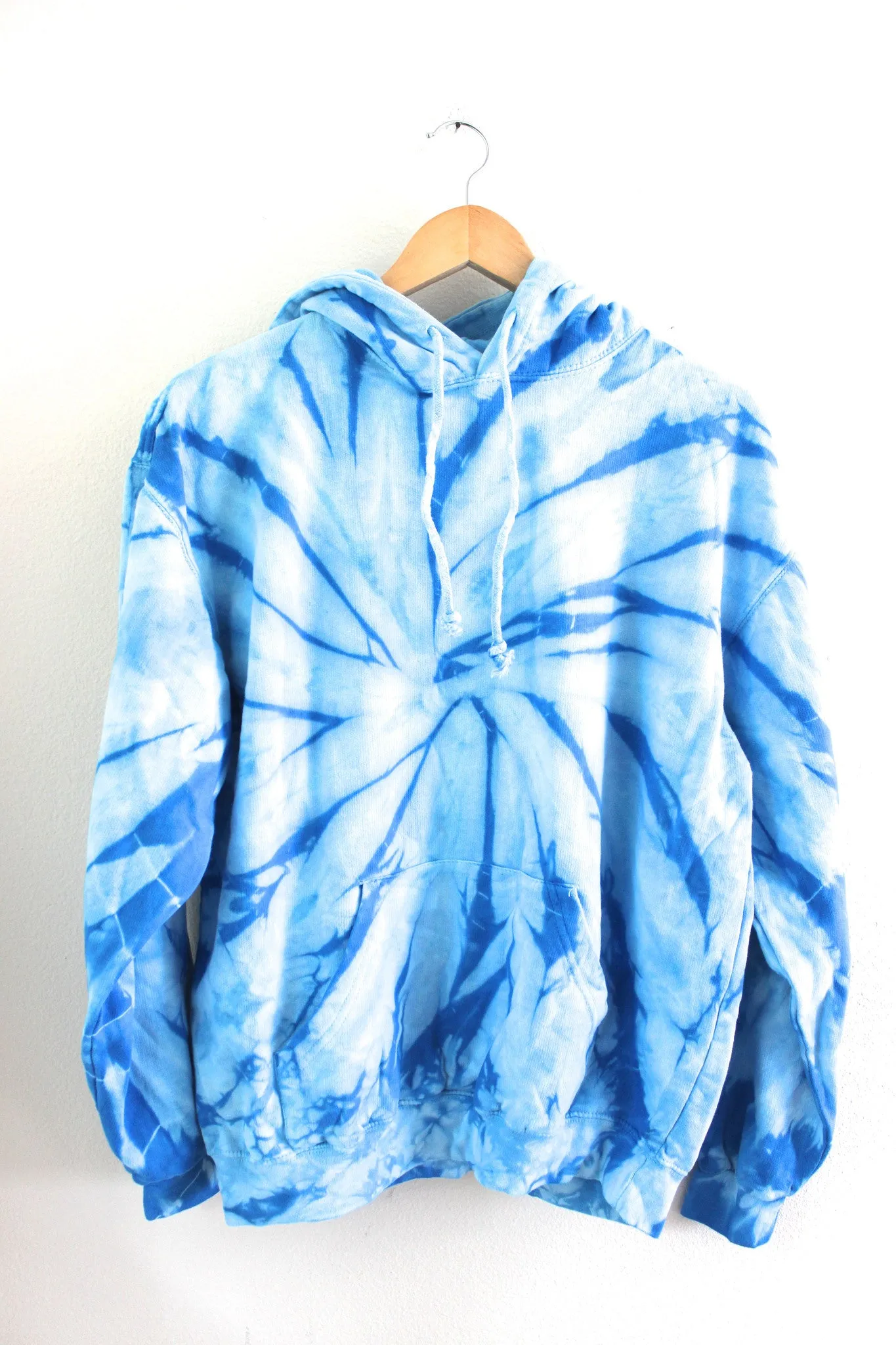 Sky Blue Tie-Dye Unisex Hoodie