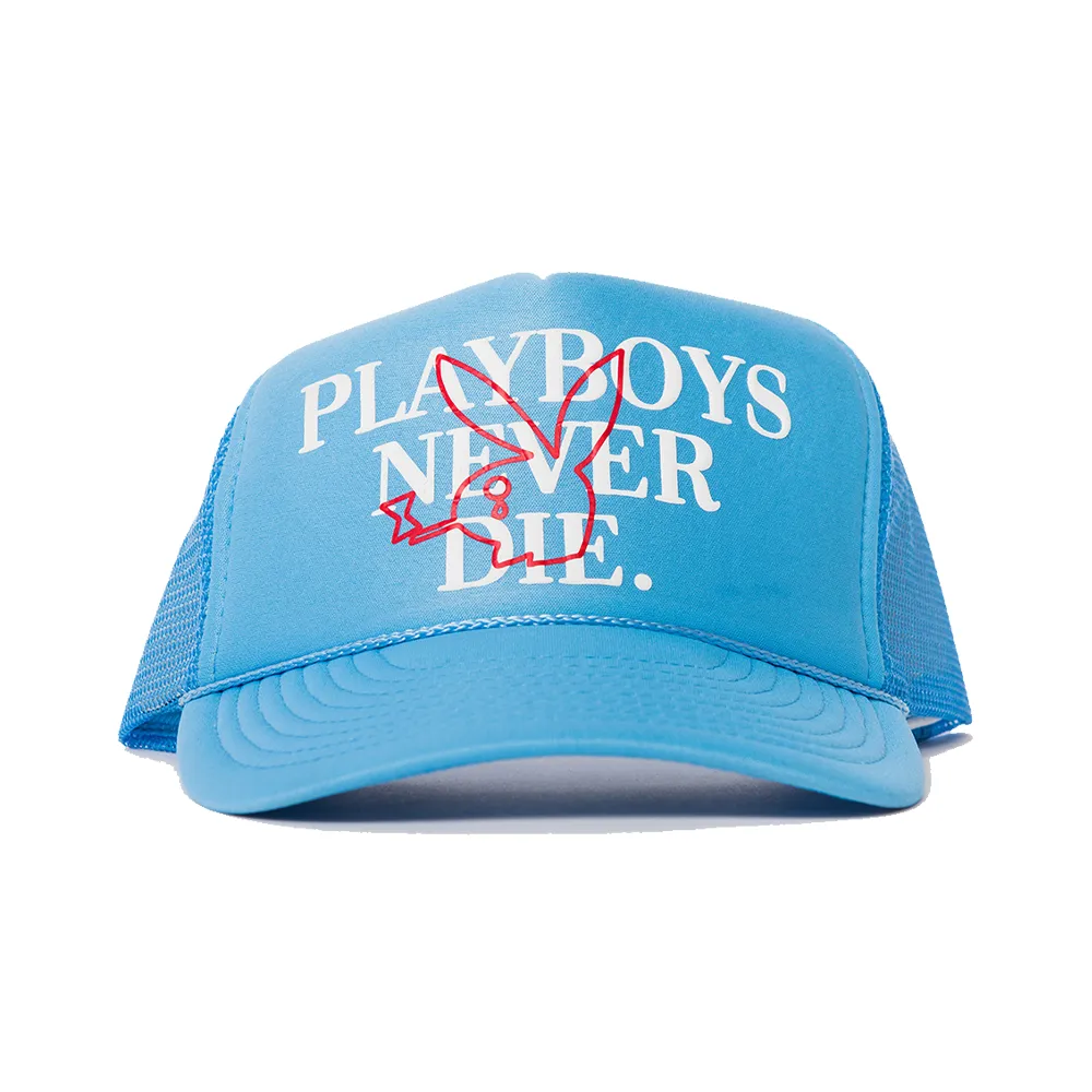 Sky Playboys Never Die Trucker Hat