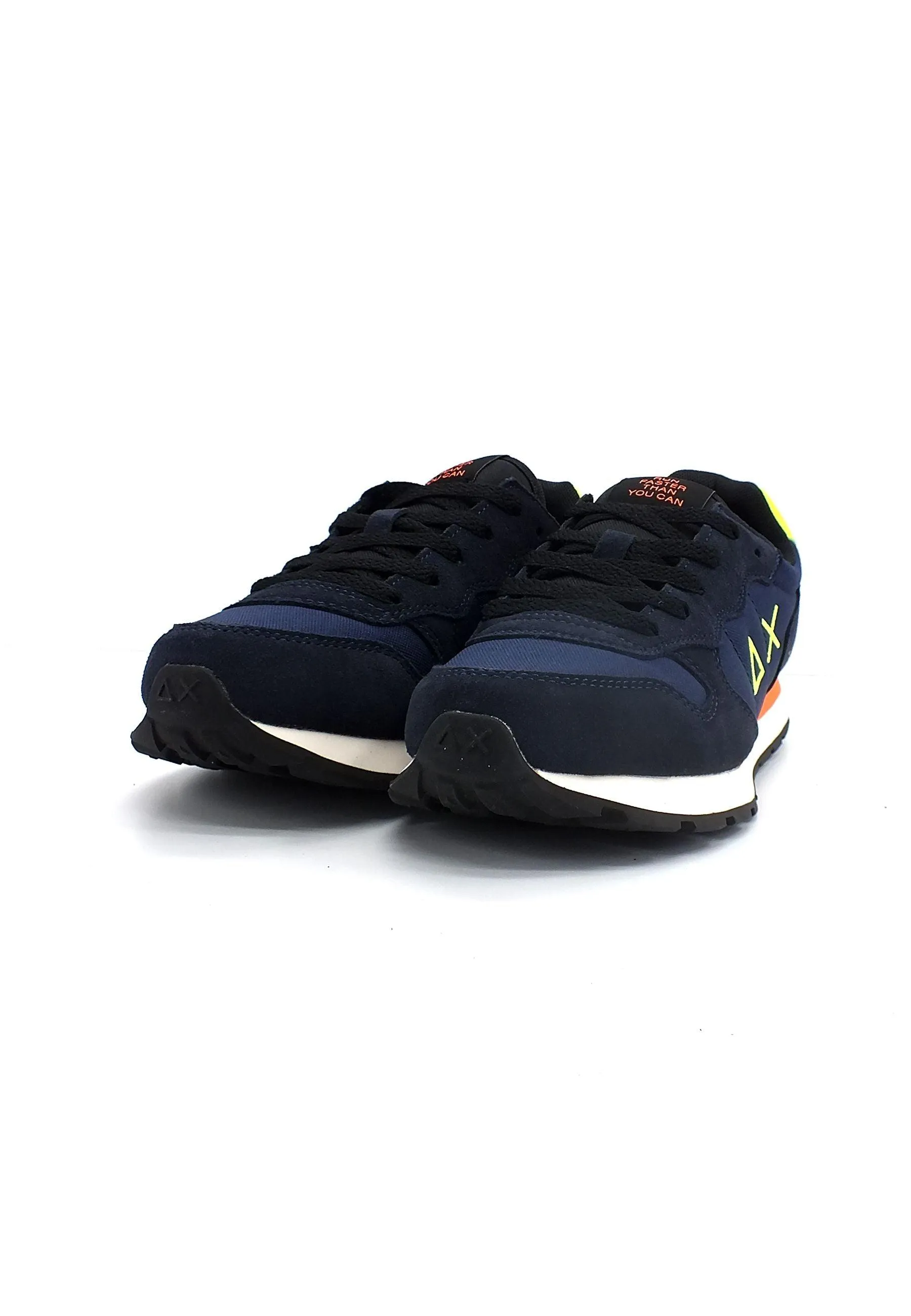 SUN68 Boy's Tom Fluo Sneaker Bimbo Navy Blue Z42302T