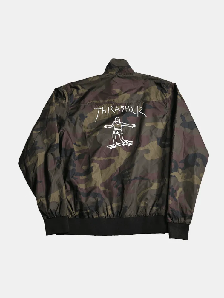 Thrasher Gonz Reversible Coach Jacket - Black / Camo