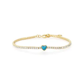 Tuquoise Heart Bracelet