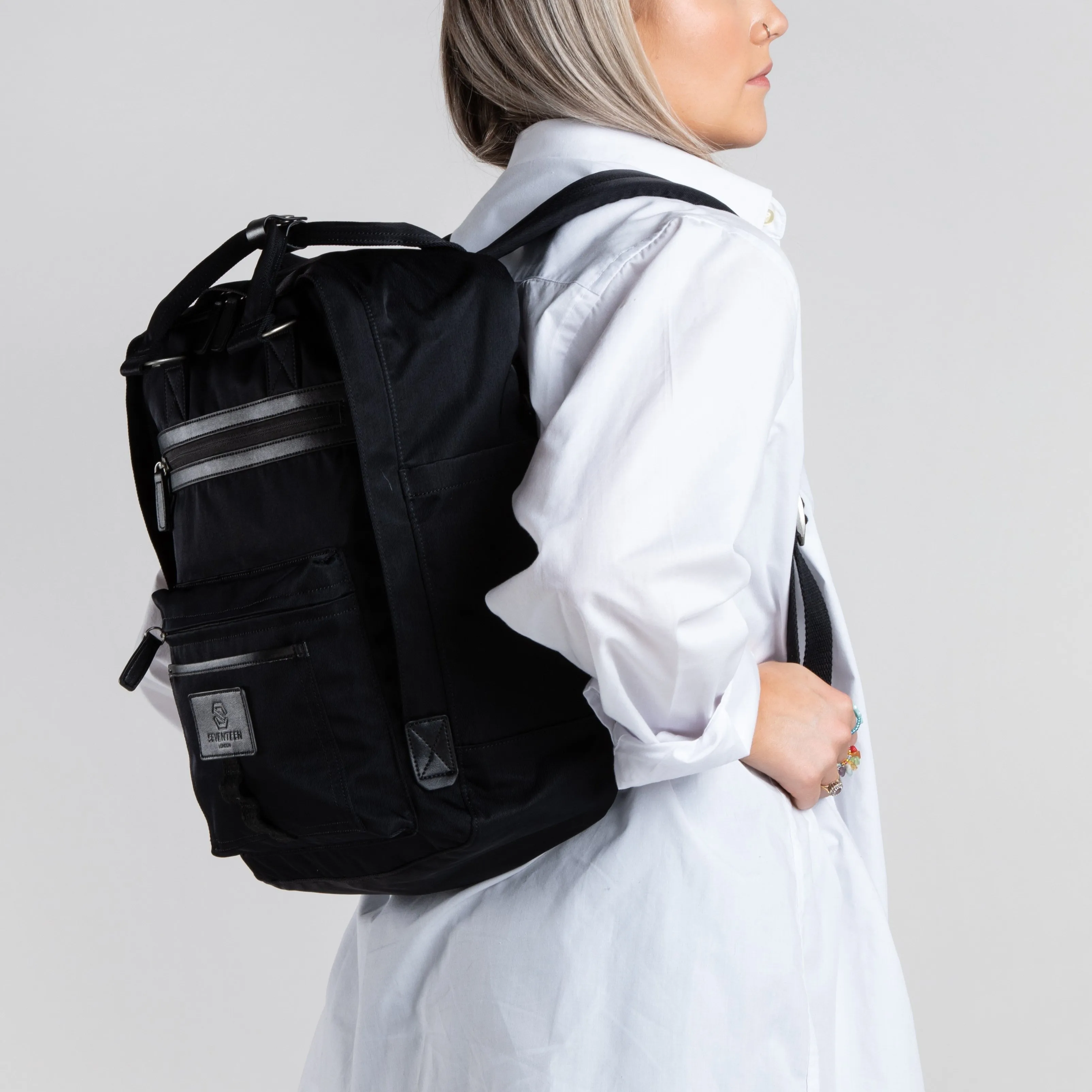 Wimbledon Backpack - Black with Black