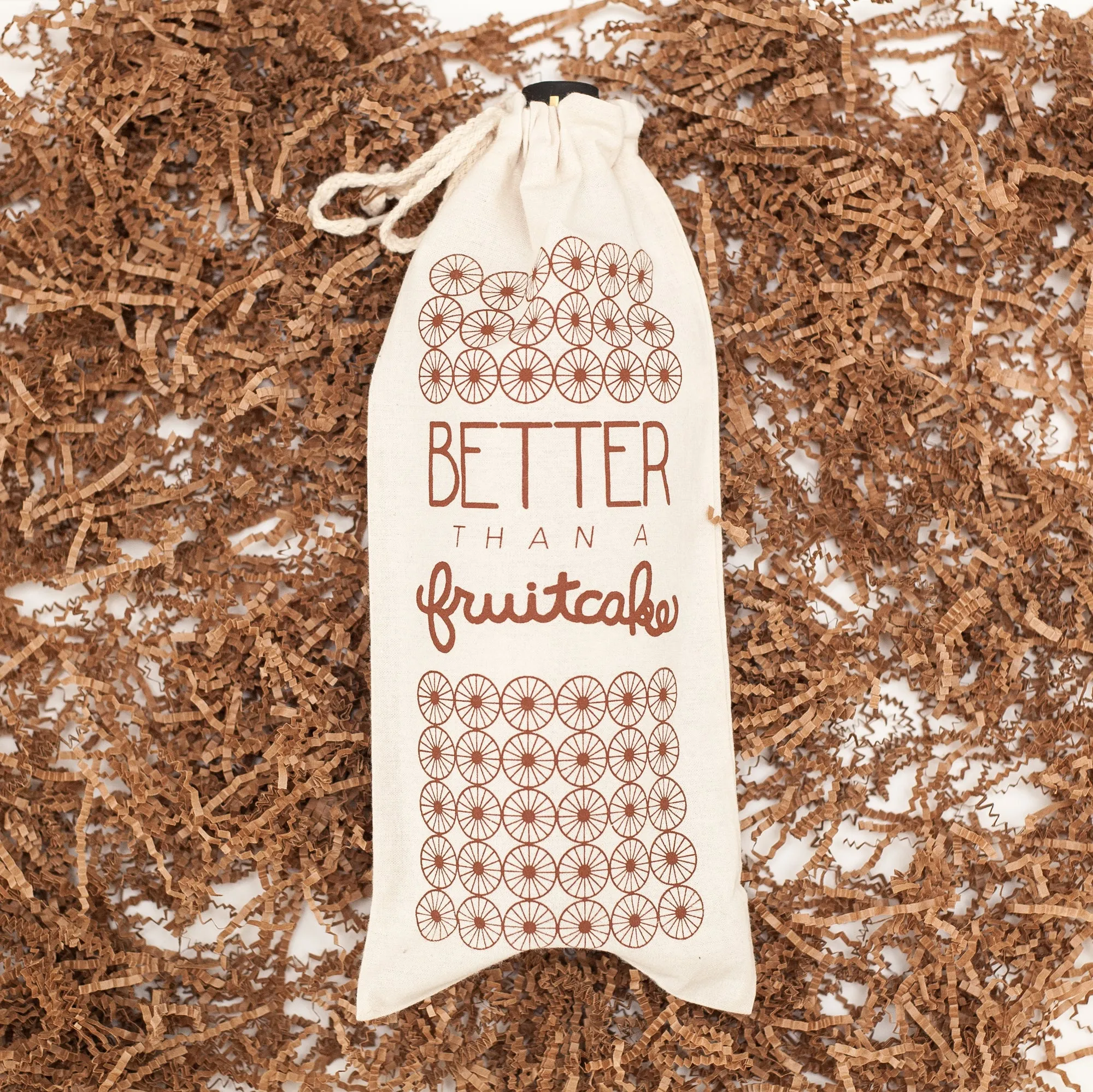 wine gift bag, funny holiday gift, better than a fruitcake, easy Christmas gift idea