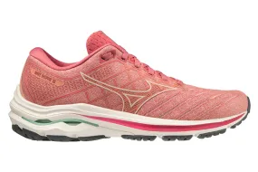 Women's Mizuno Wave Inspire 18, Rosette/Snow White, 7 B Medium