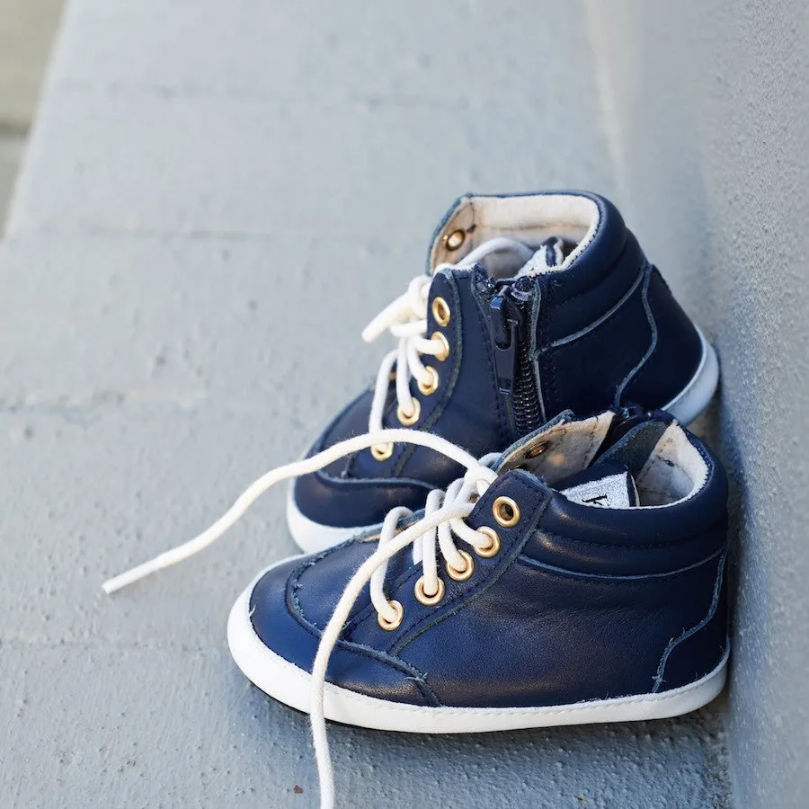 z Brooklyn Baby High Top Sneakers Navy