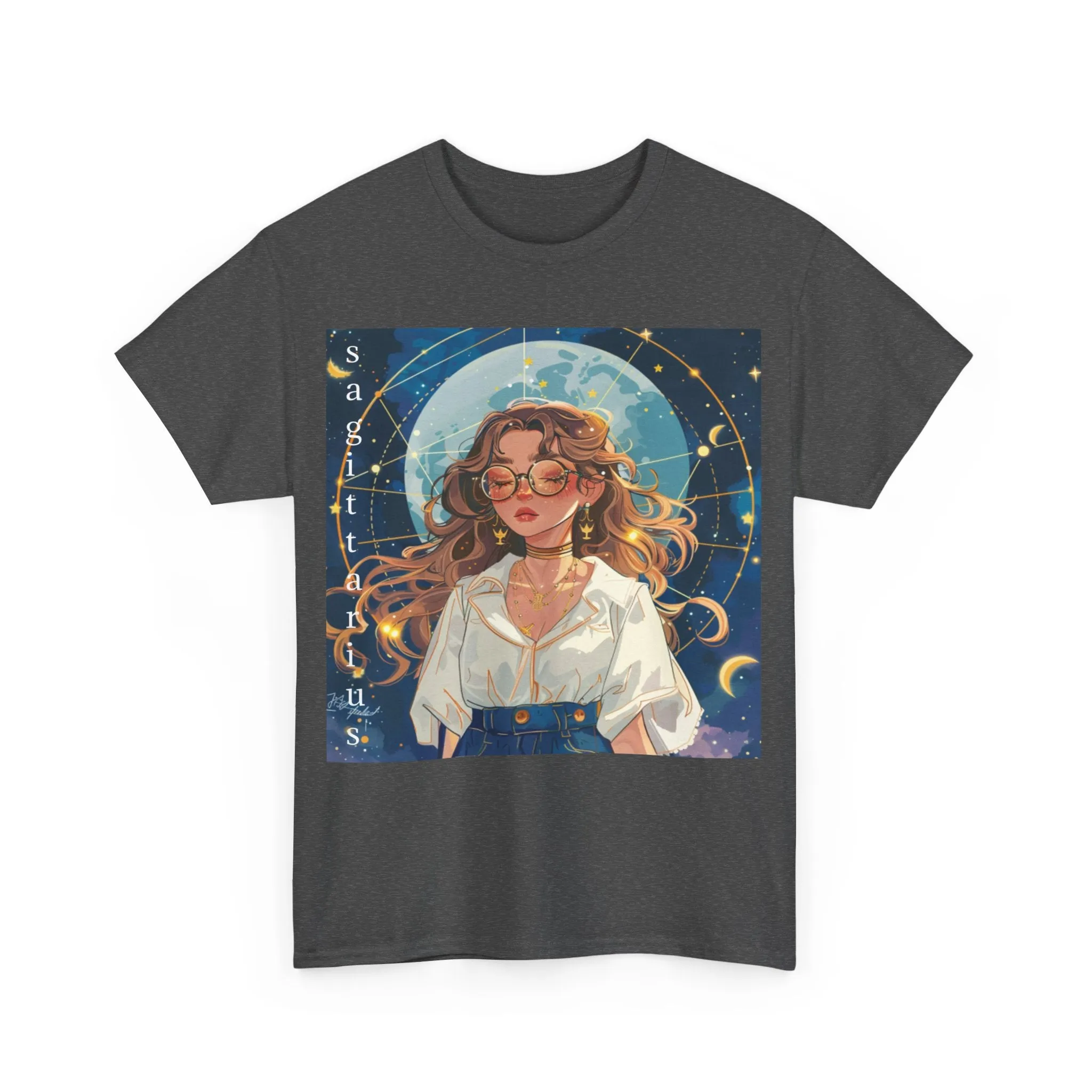 Zodiac Sagittarius Unisex Heavy Cotton Tee