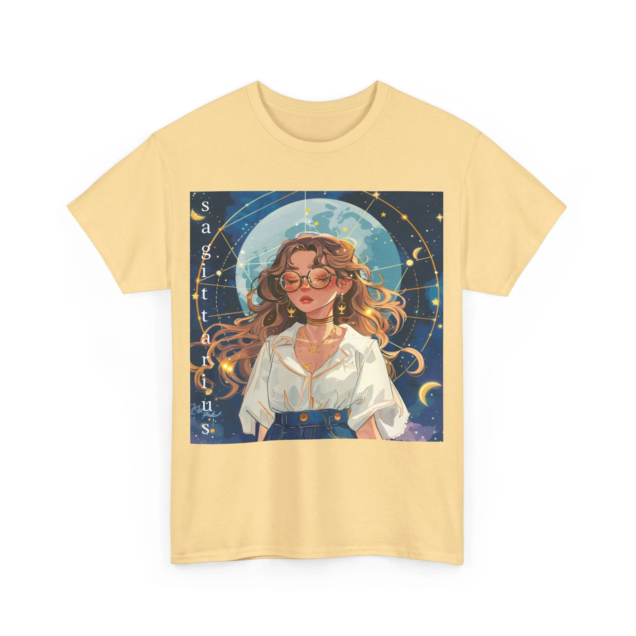 Zodiac Sagittarius Unisex Heavy Cotton Tee