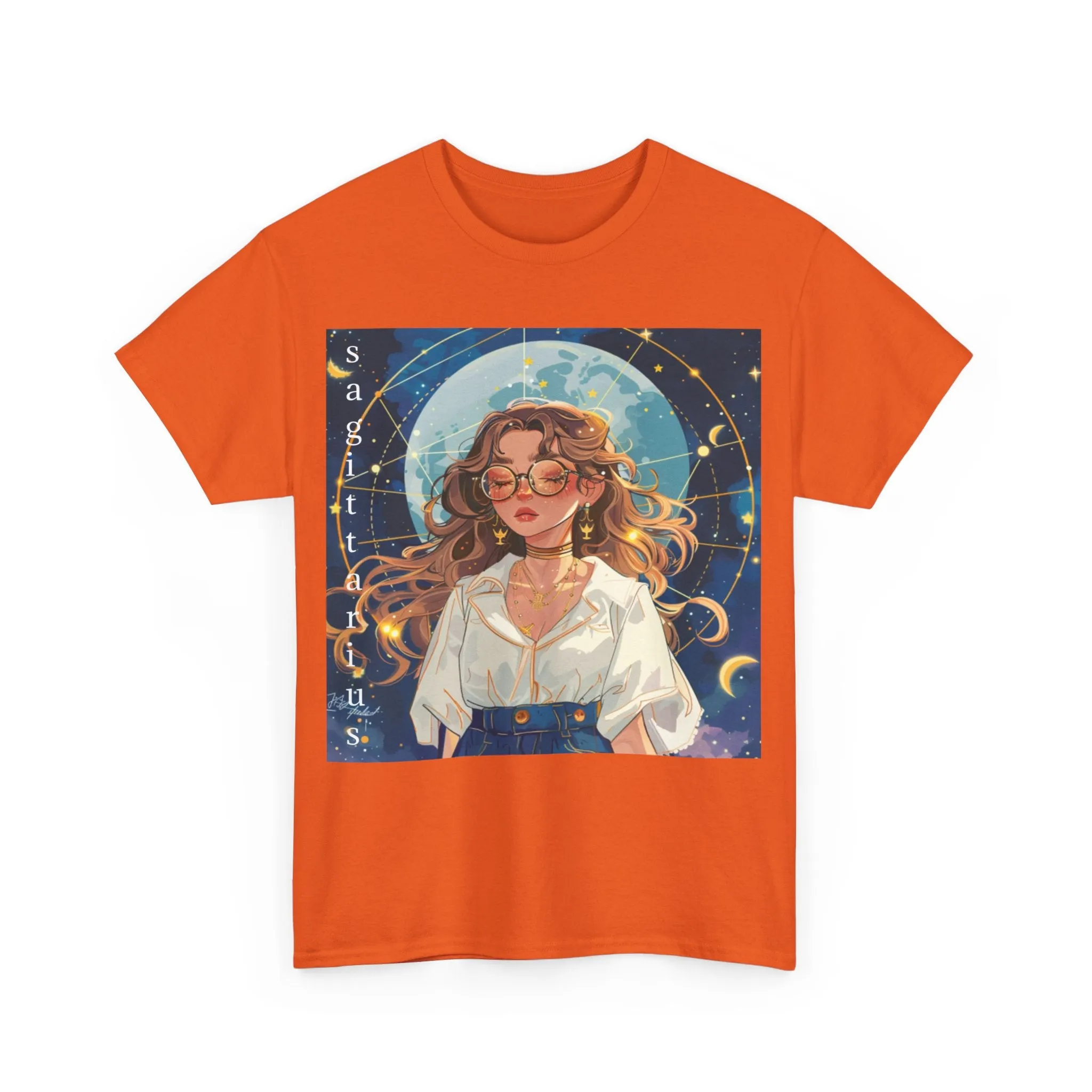 Zodiac Sagittarius Unisex Heavy Cotton Tee